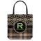 Moroccan Mosaic & Plaid Canvas Tote Bag (Personalized)