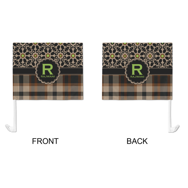 Moroccan Mosaic & Plaid Car Flag - Large - APPROVAL