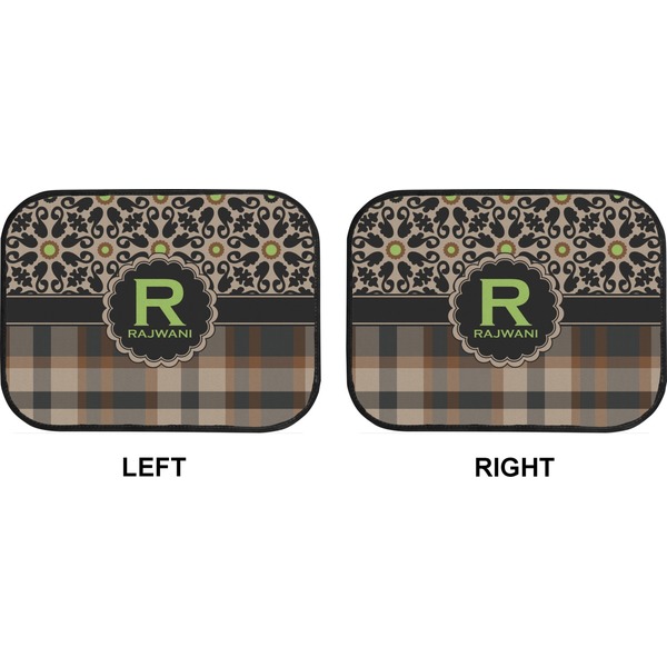 Moroccan Mosaic & Plaid Car Floor Mats (Back Seat) (Approval)