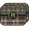 Moroccan Mosaic & Plaid Car Floor Mats (Back Seat) (Personalized)