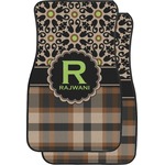Moroccan Mosaic & Plaid Car Floor Mats (Personalized)