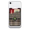 Moroccan Mosaic & Plaid Cell Phone Credit Card Holder w/ Phone