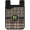 Moroccan Mosaic & Plaid Cell Phone Credit Card Holder