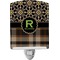 Moroccan Mosaic & Plaid Ceramic Night Light (Personalized)