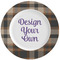 Moroccan Mosaic & Plaid Ceramic Dinner Plates (Set of 4) (Personalized)