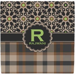 Moroccan Mosaic & Plaid Ceramic Tile Hot Pad (Personalized)