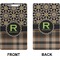 Moroccan Mosaic & Plaid Clipboard (Legal) (Front + Back)
