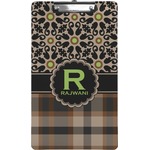Moroccan Mosaic & Plaid Clipboard (Legal Size) (Personalized)