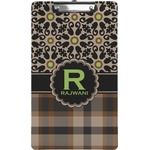 Moroccan Mosaic & Plaid Clipboard (Legal Size) (Personalized)