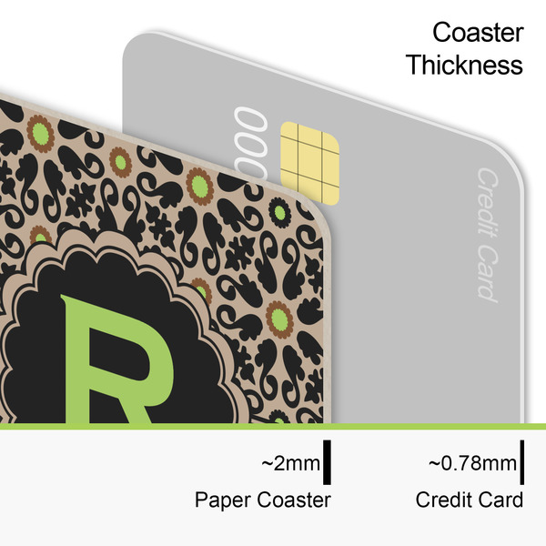 Moroccan Mosaic & Plaid Coaster Thickness