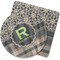 Moroccan Mosaic & Plaid Rubber Backed Coaster (Personalized)