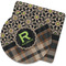 Moroccan Mosaic & Plaid Rubber Backed Coaster (Personalized)