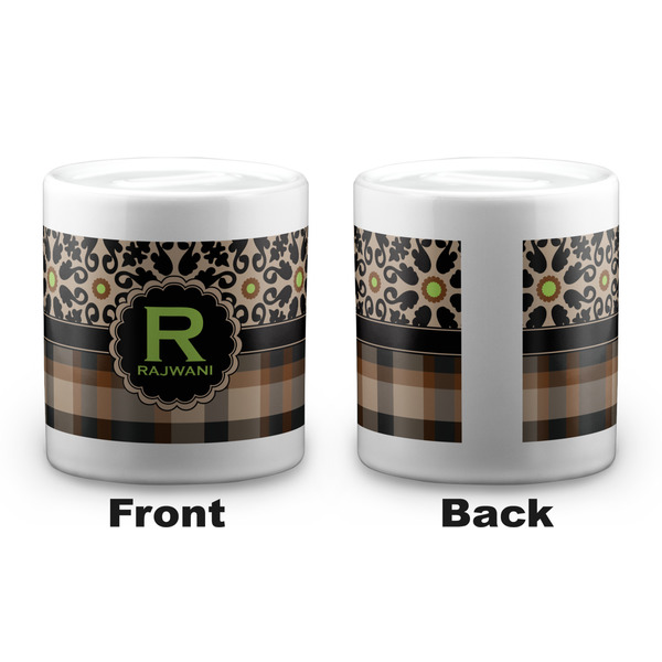 Moroccan Mosaic & Plaid Coin Bank - Apvl