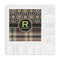 Moroccan Mosaic & Plaid Embossed Decorative Napkin - Front View