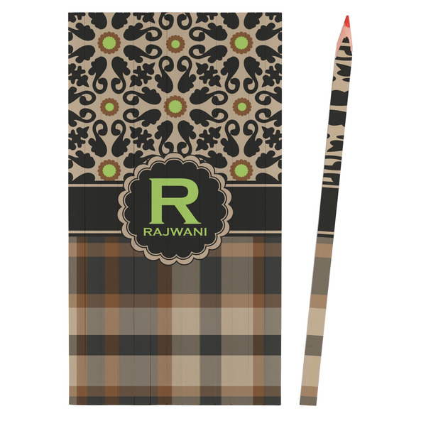 Moroccan Mosaic & Plaid Colored Pencils - Front View