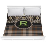Moroccan Mosaic & Plaid Comforter - King (Personalized)