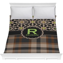Moroccan Mosaic & Plaid Comforter - Full / Queen (Personalized)