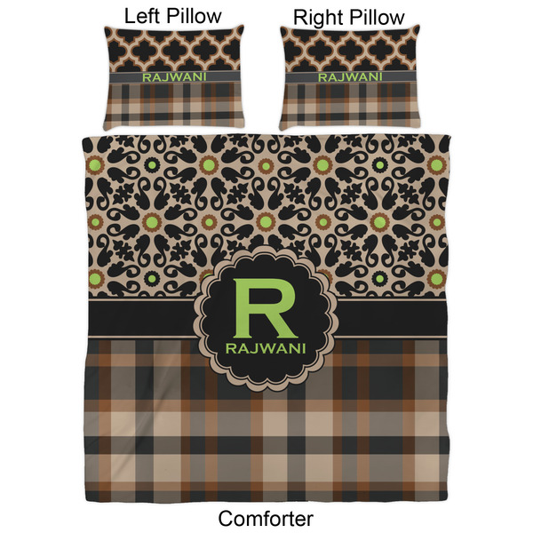 Moroccan Mosaic & Plaid Comforter Set - Queen - Approval