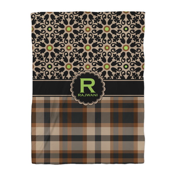 Moroccan Mosaic & Plaid Comforter - Twin XL - Front