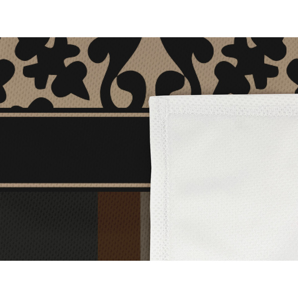 Moroccan Mosaic & Plaid Cooling Towel- Detail