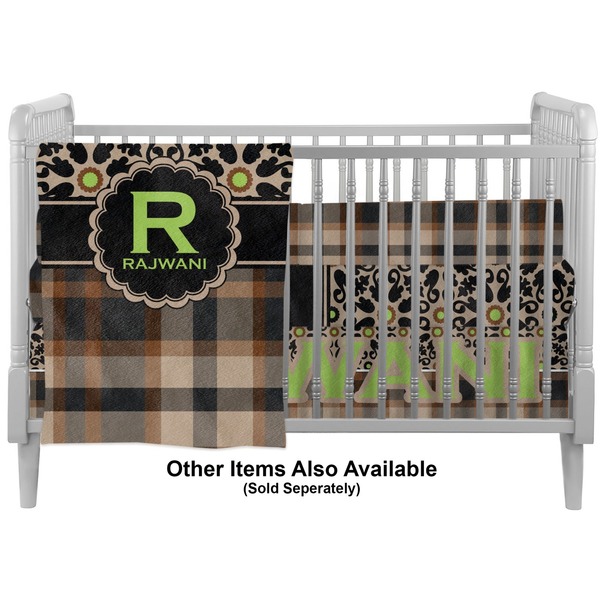 Moroccan Mosaic & Plaid Crib - Profile Sold Seperately
