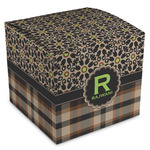Moroccan Mosaic & Plaid Cube Favor Gift Boxes (Personalized)