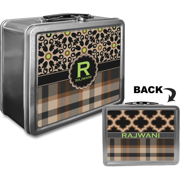 Moroccan Mosaic & Plaid Custom Lunch Box / Tin Approval