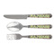 Moroccan Mosaic & Plaid Cutlery Set - FRONT