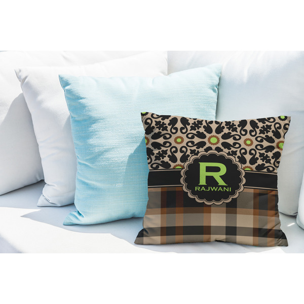 Moroccan Mosaic & Plaid Decorative Pillow Case - LIFESTYLE 2