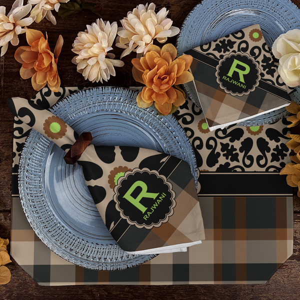 Moroccan Mosaic & Plaid Dining Set