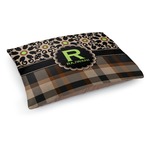 Moroccan Mosaic & Plaid Dog Bed - Medium w/ Name and Initial