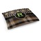 Moroccan Mosaic & Plaid Dog Bed - Medium w/ Name and Initial
