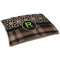 Moroccan Mosaic & Plaid Dog Beds - SMALL