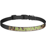Moroccan Mosaic & Plaid Dog Collar - Large (Personalized)