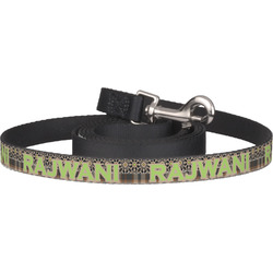 Moroccan Mosaic & Plaid Dog Leash (Personalized)