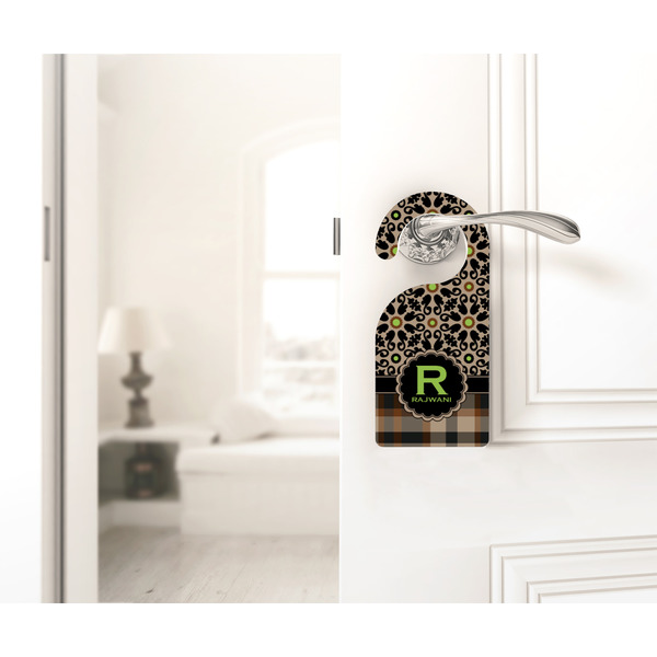Moroccan Mosaic & Plaid Door Hanger - LIFESTYLE
