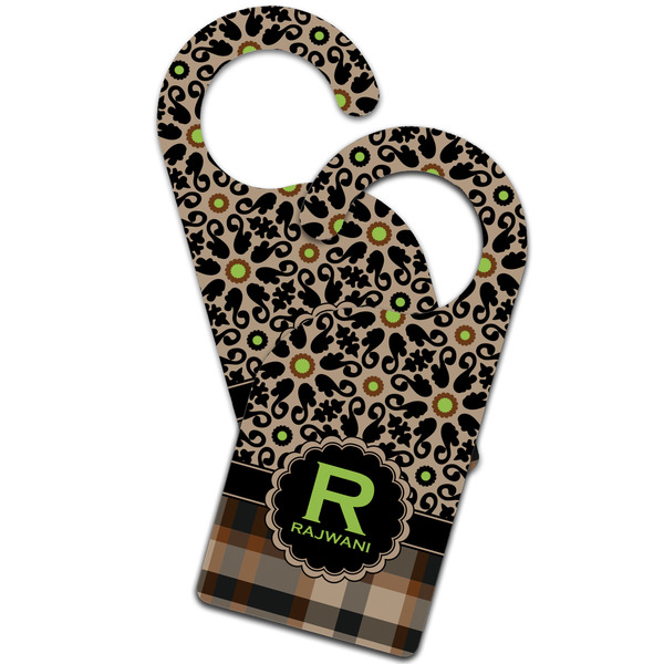 Moroccan Mosaic & Plaid Door Hanger - MAIN
