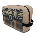 Moroccan Mosaic & Plaid Toiletry Bag / Dopp Kit (Personalized)
