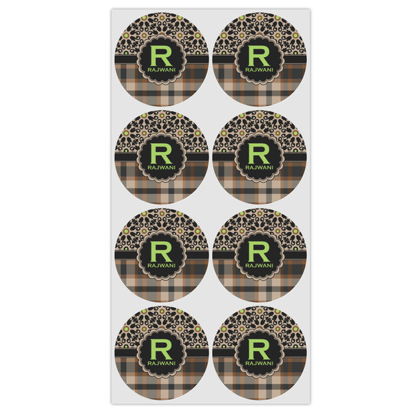 Moroccan Mosaic & Plaid Drink Topper - Medium - Set of 12