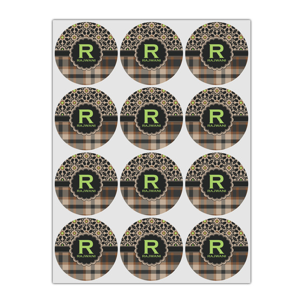 Moroccan Mosaic & Plaid Drink Topper - Small - Set of 12