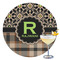 Moroccan Mosaic & Plaid Drink Topper - XLarge - Single with Drink