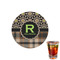 Moroccan Mosaic & Plaid Drink Topper - XSmall - Single with Drink