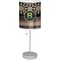 Moroccan Mosaic & Plaid Drum Lampshade with base included