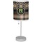 Moroccan Mosaic & Plaid Lamp with Drum Shade (Personalized)