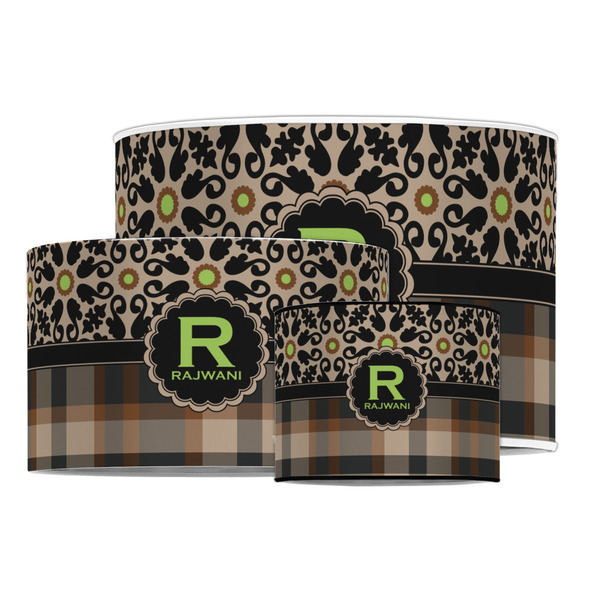 Moroccan Mosaic & Plaid Drum Lampshades - MAIN