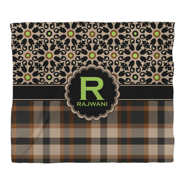 Moroccan Mosaic & Plaid Duvet Cover - King - Front