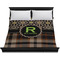 Moroccan Mosaic & Plaid Duvet Cover - King - On Bed - No Prop