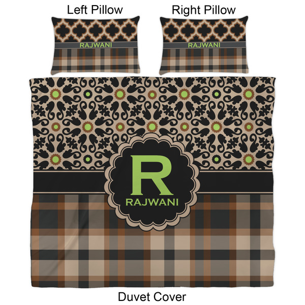 Moroccan Mosaic & Plaid Duvet Cover Set - King - Approval