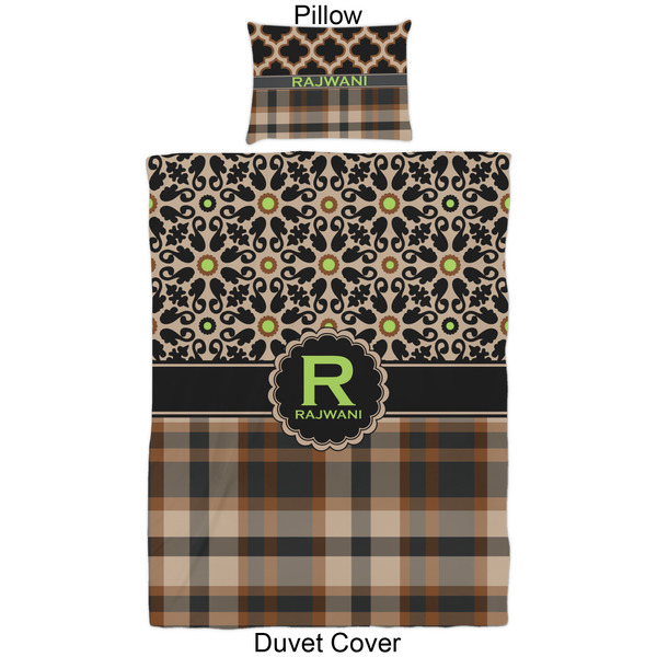 Moroccan Mosaic & Plaid Duvet Cover Set - Twin - Approval