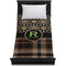 Moroccan Mosaic & Plaid Duvet Cover - Twin - On Bed - No Prop